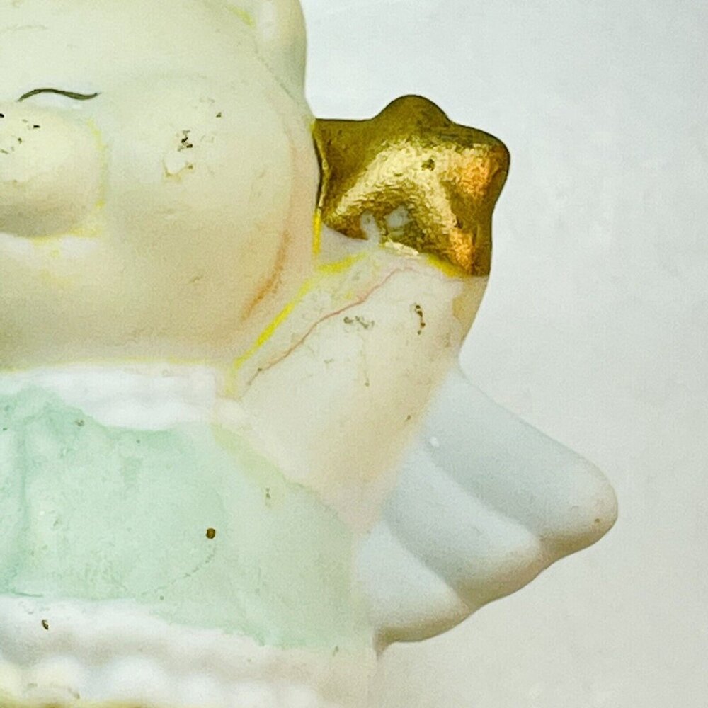 Christmas Around The World Ornament Angel Bear Hand Painted Porcelain Taiwan VTG - Picture 7 of 14